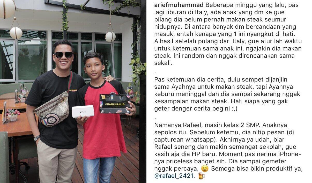 Arief Muhammad &quot;Gubernur Bintaro&quot; yang menginspirasi para Pengikutnya