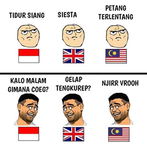 Ngakak Parah! Gara2 Meme Bahasa Indo &gt; Malaysia 