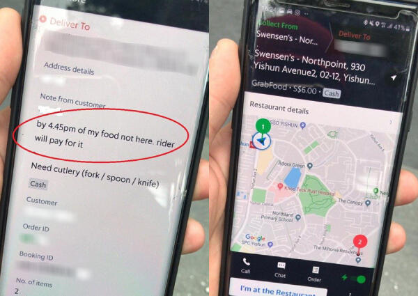 VIRAL! Kelakuan Buruk Pengguna GrabFood di Singapura