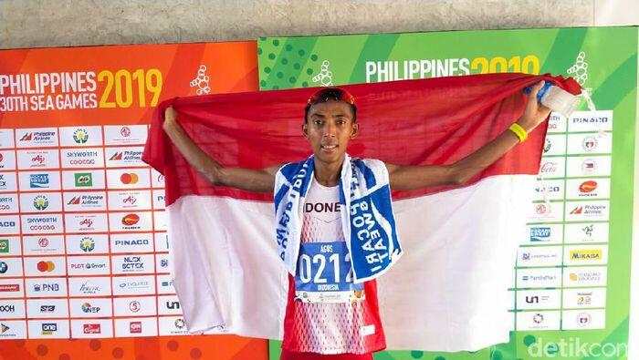 Pelari Maraton Agus Prayogo Sumbang Emas Untuk Indonesia di SEA Games