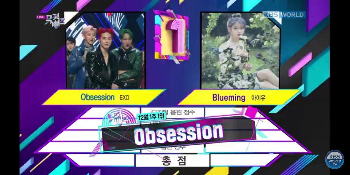 EXO Raih Trofi Pertama untuk 'Obsession' di Music Bank #Obsession1stWin