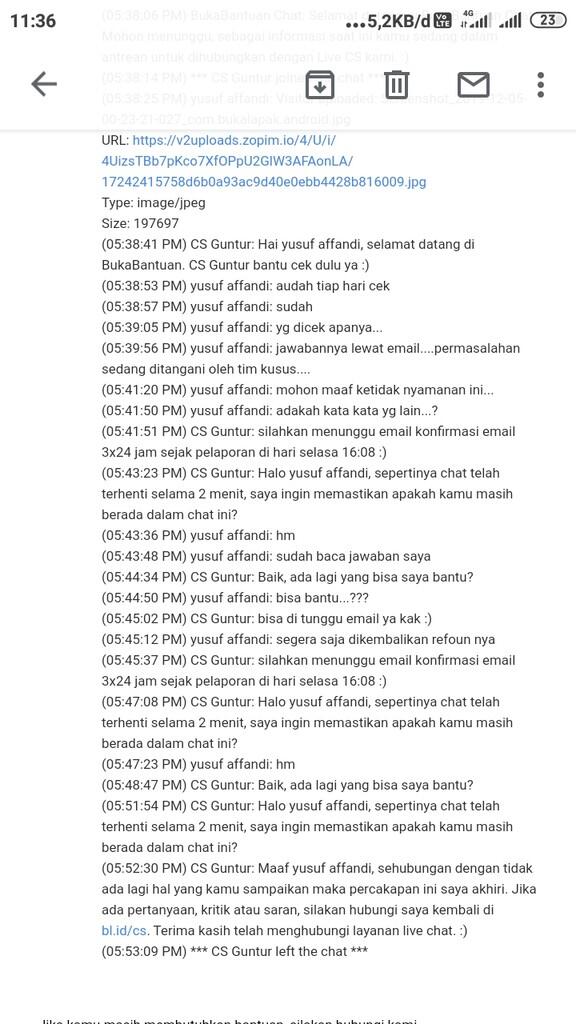 BUKA LAPAK MEMPERSULIT REFUND DANA