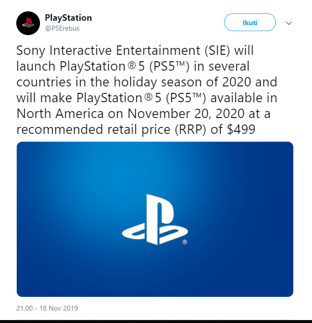 RUMOR PS5 DAN TANGGAL RILISNYA!