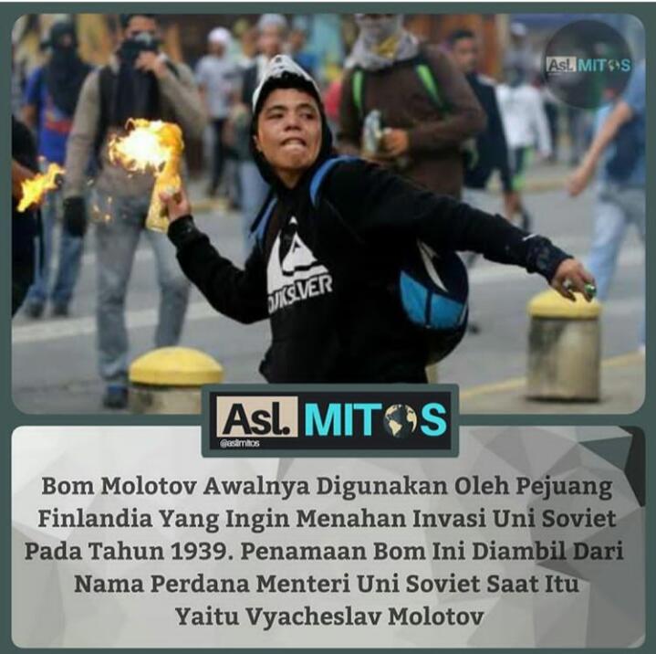 Apa Sih Bom Molotov Itu, Dan Bagaimana Sejarahnya?