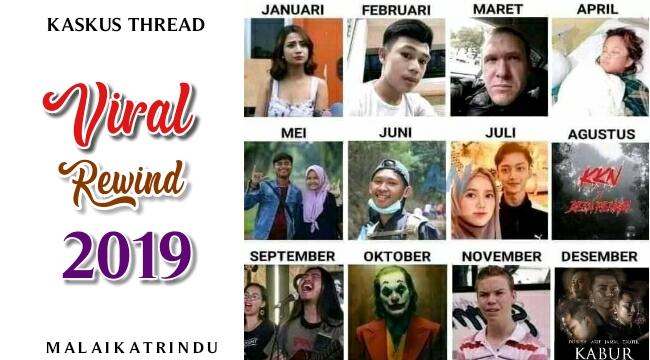 VIRAL REWIND, Inilah 12 Kejadian Viral Sepanjang Tahun 2019 di Setiap Bulannya