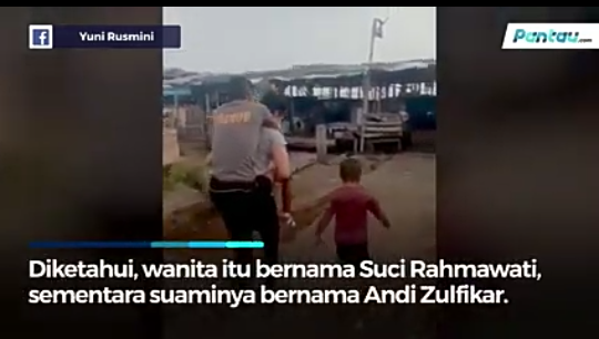 Video Ibu Bhayangkari Menggendong Suaminya yang Lumpuh, Viral dan Bikin Terharu! 