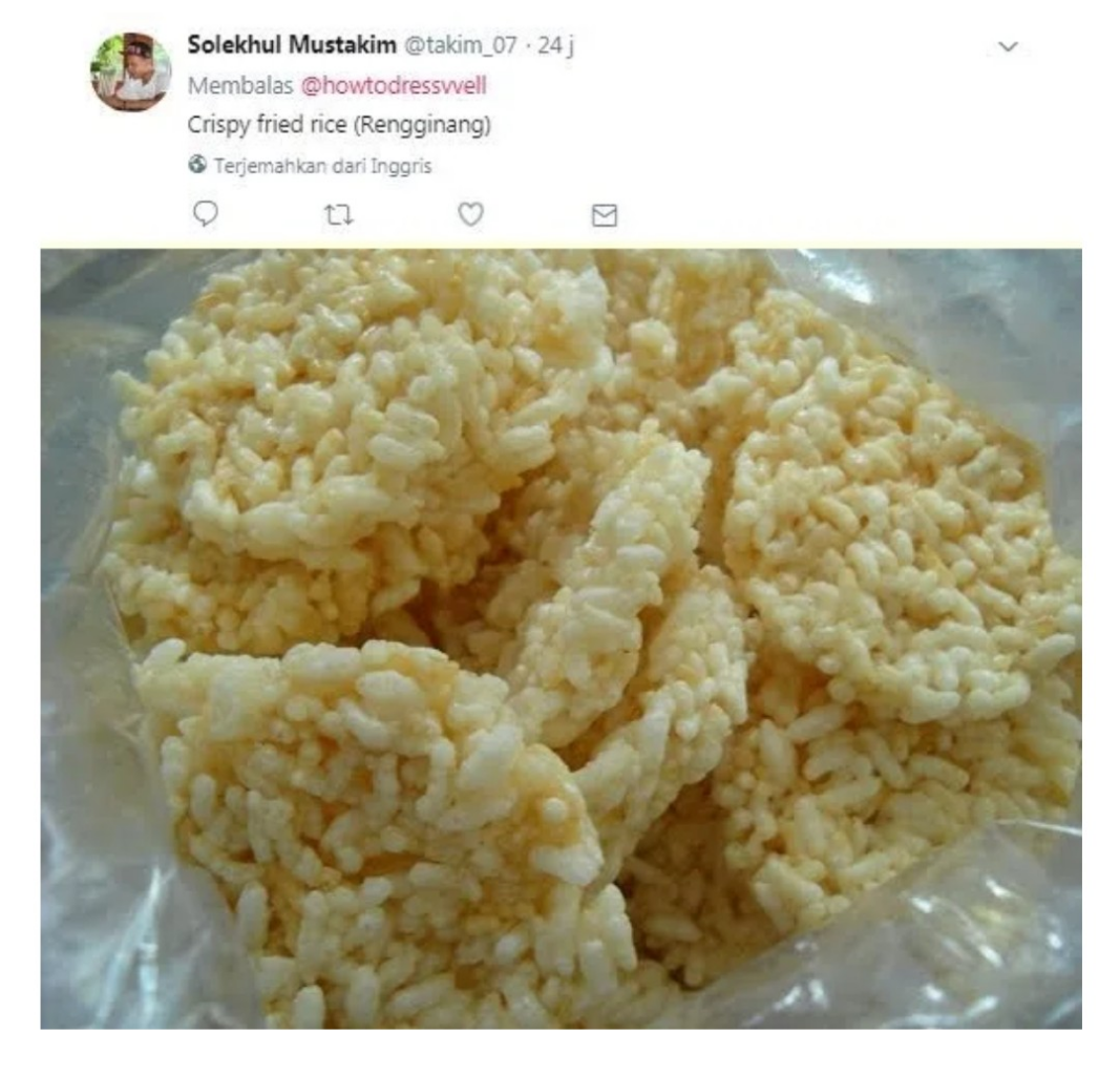 Makanan Indonesia Dalam Bahasa Inggris Versi Netizen