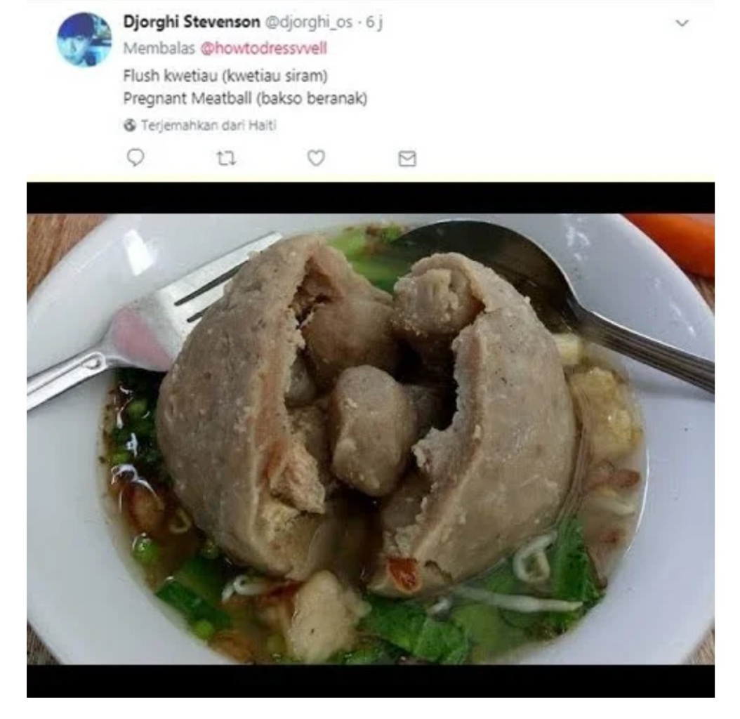 Makanan Indonesia Dalam Bahasa Inggris Versi Netizen