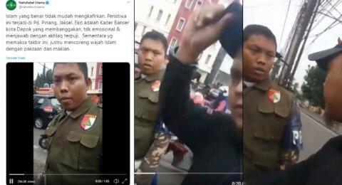 Video Viral Kader Banser NU Dipersekusi, Pelaku: Lu Islam Bukan?