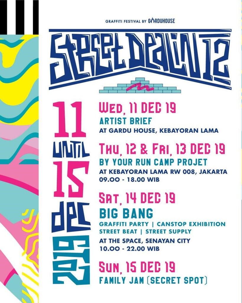 Yuk! Ikut Seru-seruan di STREET DEALIN 12, Graffiti Festival by Gardu House!