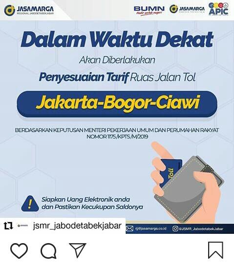Tarif New Tol Jagorawi Bulan Apa! Di Kondisikan?