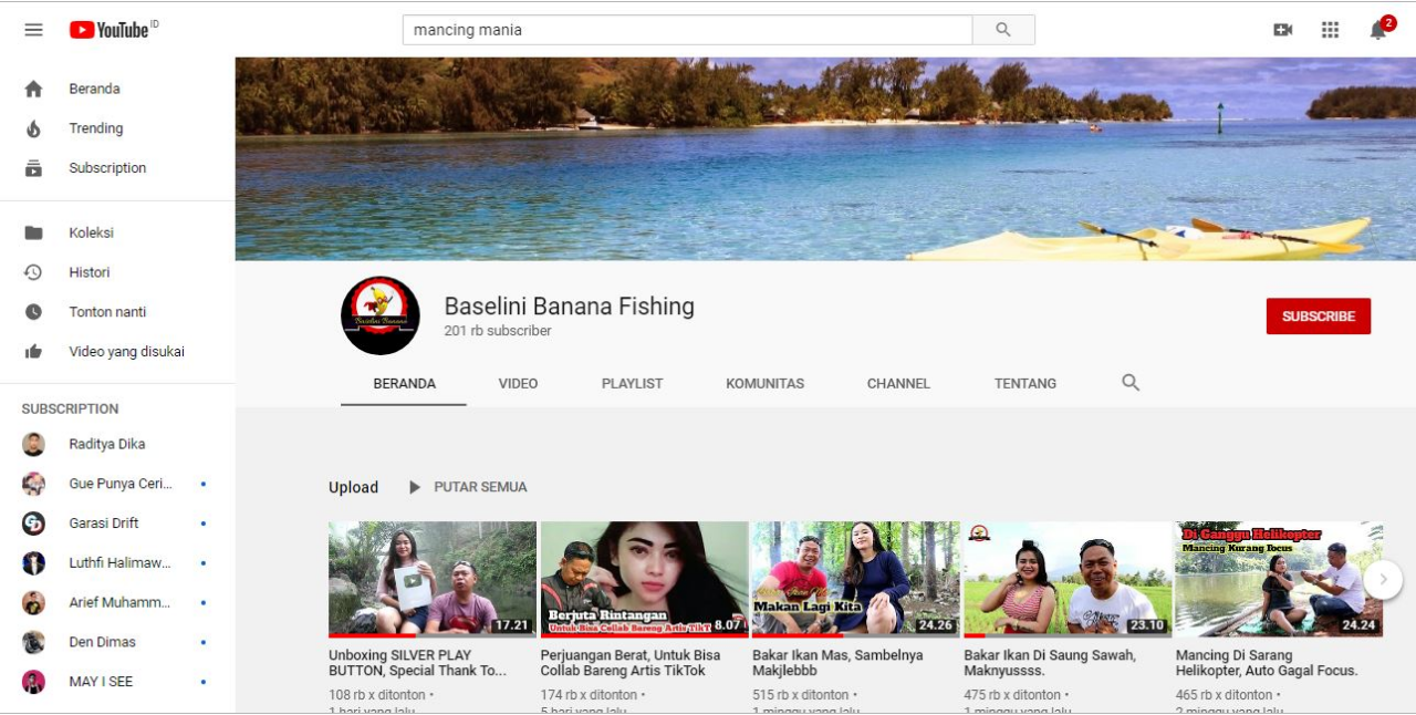 Konten Youtube Mancing Ditemani Gadis Cantik Nan UHUY Ini Sampe Dapet Jutaan View Loh