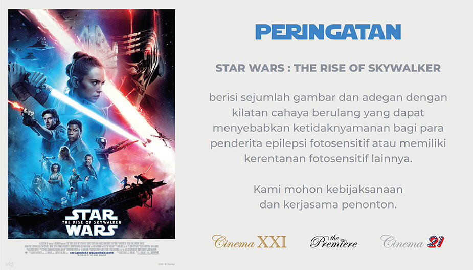 Peringatan Sebelum Nonton film &quot;Star Wars: The Rise of Skywalker&quot;!!!