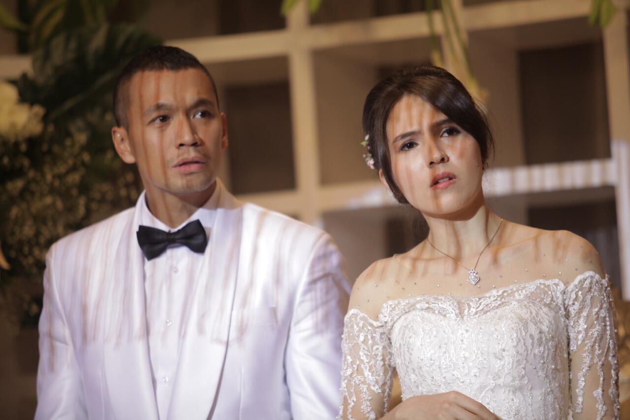 Menikah di Film, Samuel Rizal dan Olivia Jensen Beda Pendapat Soal 'Temen Kondangan'