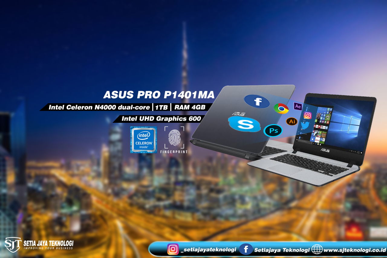 Review Asus P1401MA, Laptop Ringkas Harga Terjangkau.