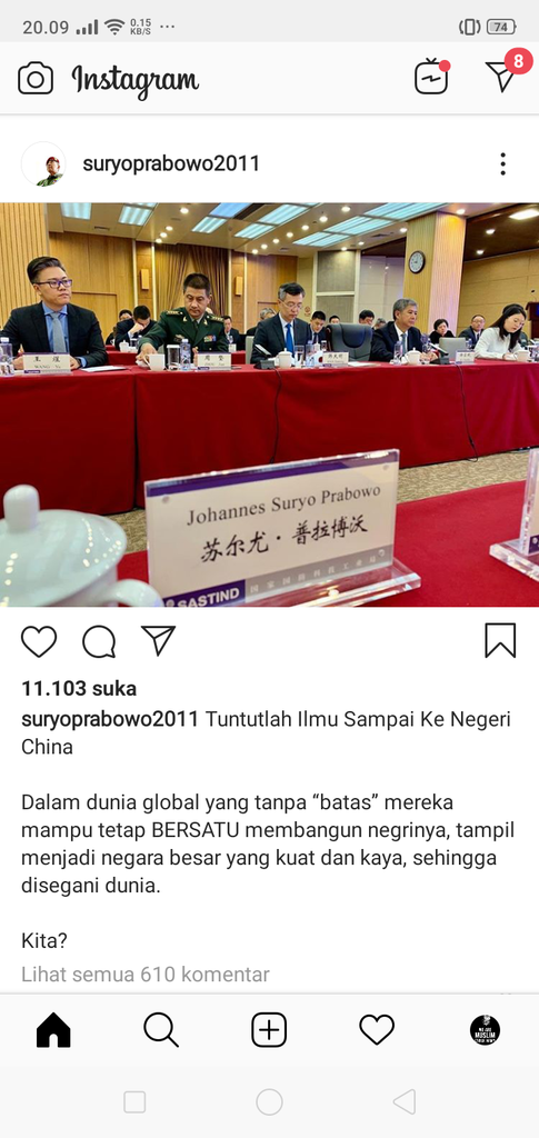 Jajaki Kerjasama Alutsista, Prabowo Kunjungan Kerja ke China