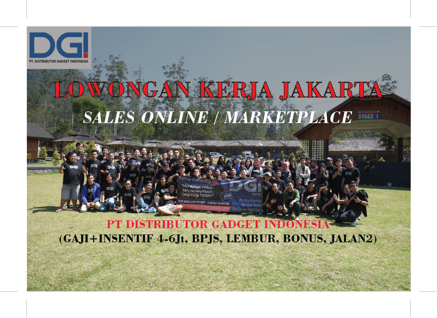 Sales Online / Marketplace Berpengalaman - LOWONGAN JAKARTA 