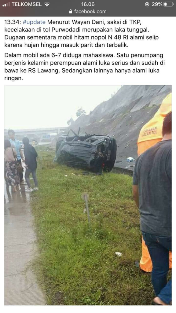 Tol Mapan Kembali Memakan Korban