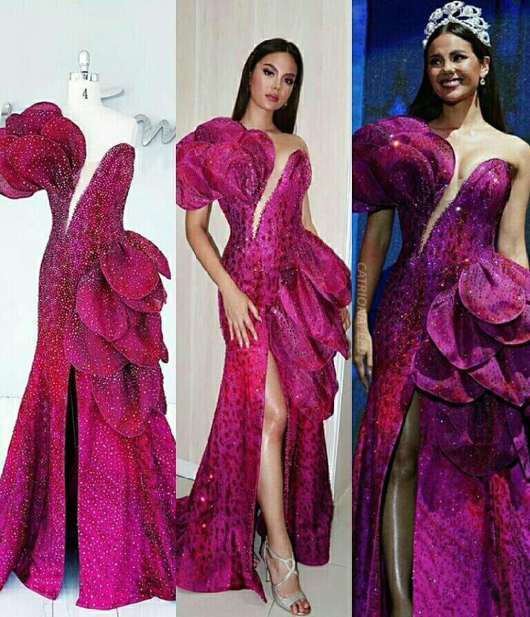 Gown Mak Tumang For Catriona Gray, Kamu Lebih Suka Yang Mana?