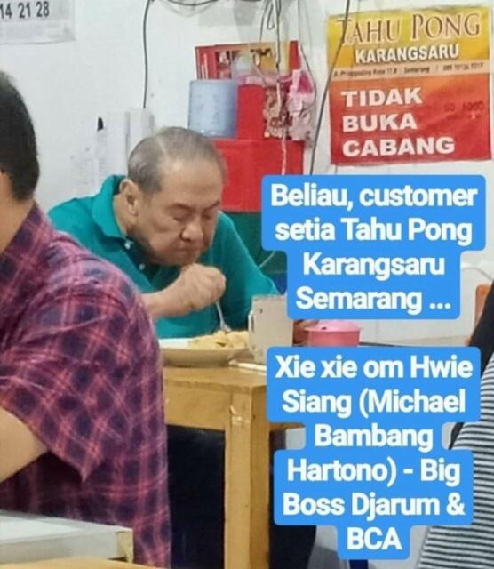 Punya Harta Rp 522 Triliun, Bos Djarum Tak Gengsi Makan Tahu di Warung