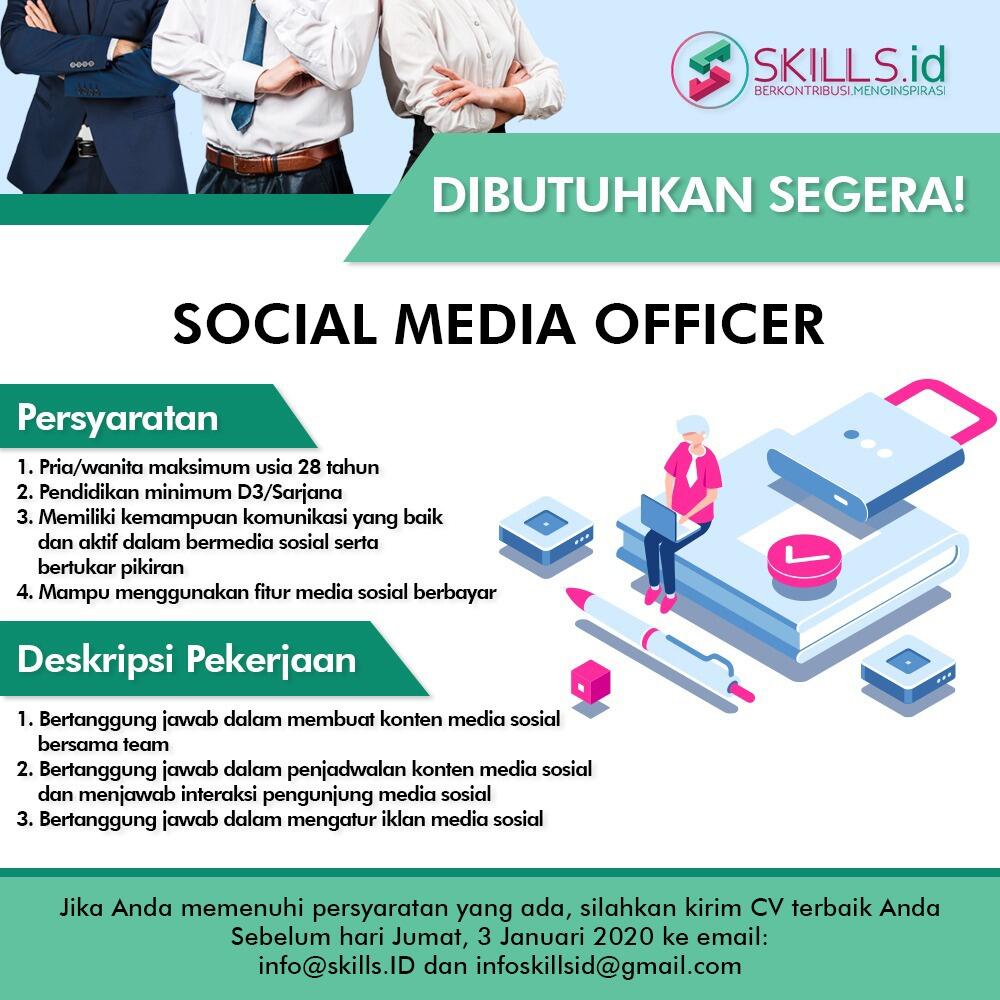 Aktif di Sosmed? Yuk Daftar Kerja di Skills.id
