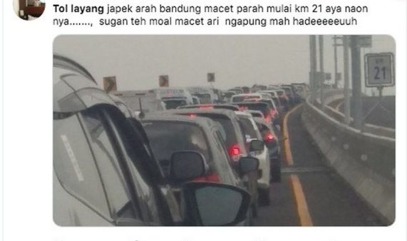 Macet, Tol Layang Cikampek Ditutup Sementara