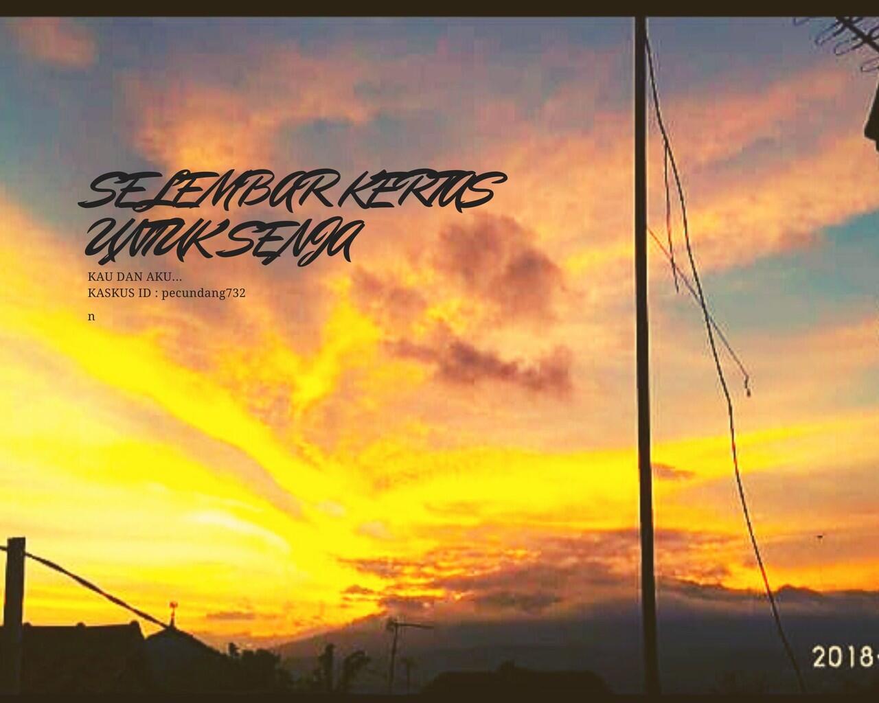 Selembar Kertas Untuk Senja