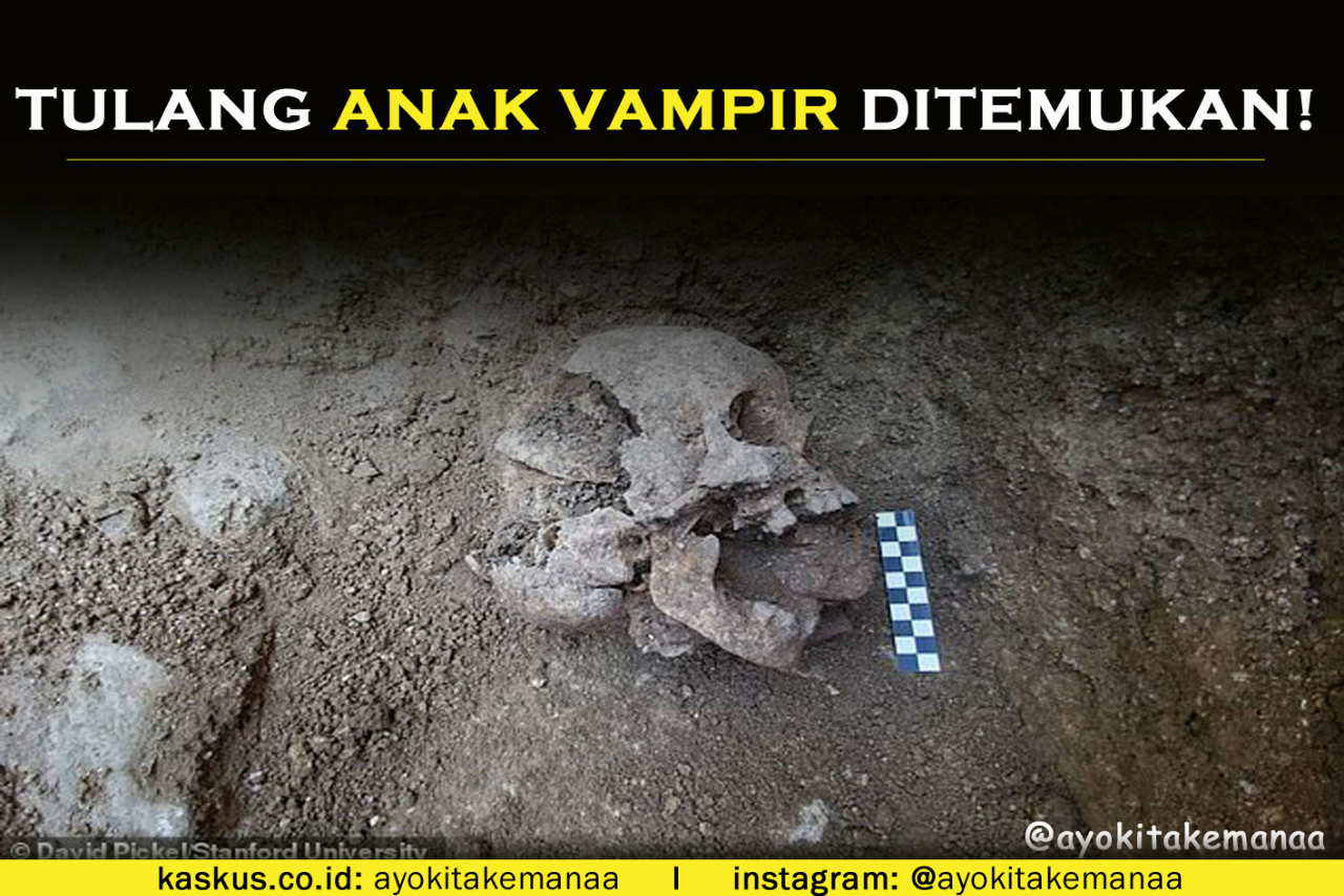 Arkeolog Menemukan &quot;VAMPIR&quot; Yang Terkubur Dengan BATU DIMULUTNYA