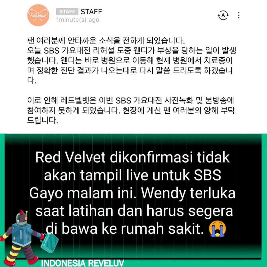 Trending Youtube Pertama, Hingga Kecelakaan Wendy Red Velvet Ini Beritanya