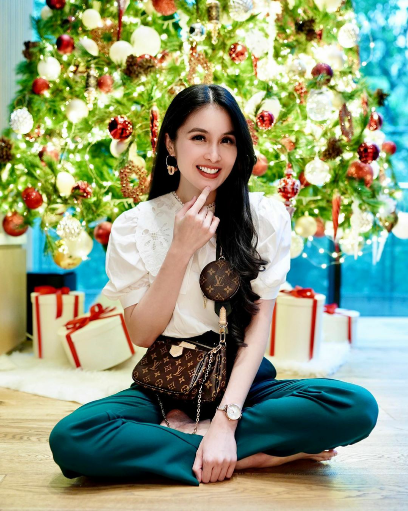 Bak Putri Salju, Ini Berbagai Momen Cristmas Sandra Dewi