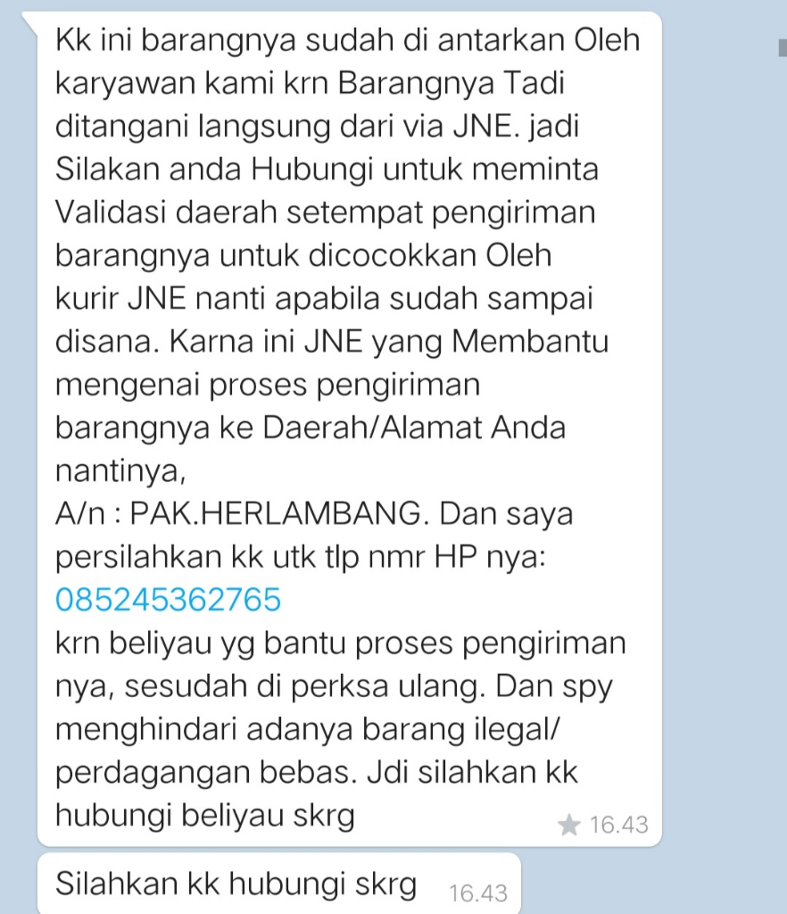 MOHON TINDAKAN SHOPEE karena PENIPUAN PELAPAK HP