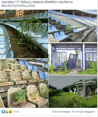 Miris, Stadion 800 Milyar Ini Tak Terawat, Sampai Kursi Penonton Ditumbuhi Rumput