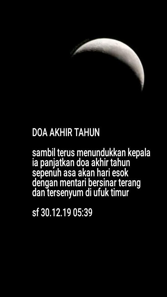 doa akhir tahun...