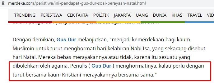 Gus Dur Jadi Oposisi Soeharto sambil Menentang Sektarianisme Agama