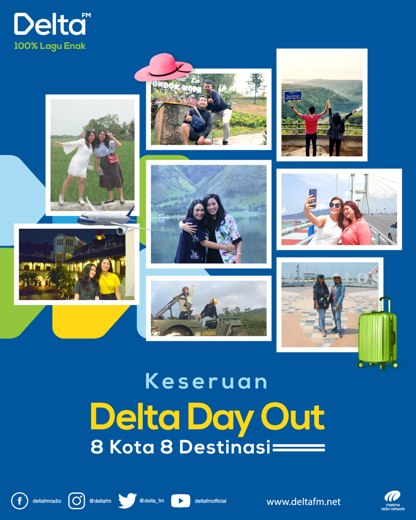 DELTA DAY OUT, Liburan 8 Kota 8 Destinasi Secara Gratis