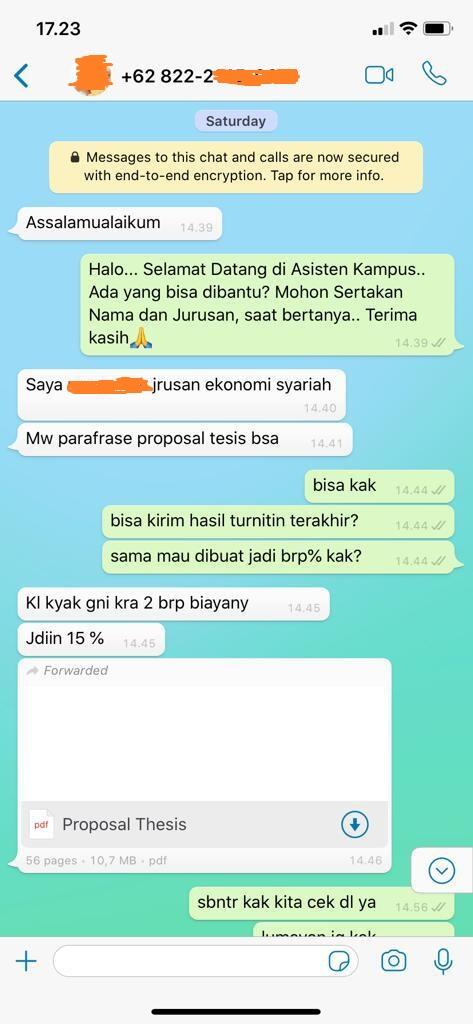 Jasa Konsultasi Parafrase Untuk Perbaikan Hasil Turnitin (TA, Skripsi & Tesis)