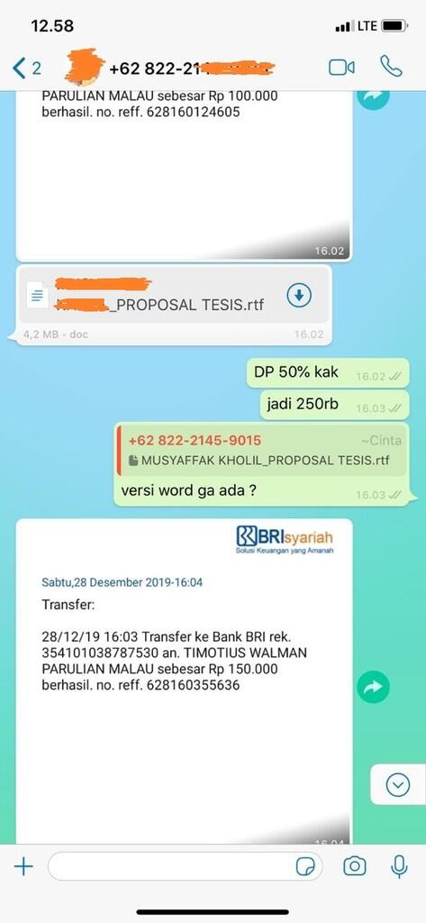 Jasa Konsultasi Parafrase Untuk Perbaikan Hasil Turnitin (TA, Skripsi & Tesis)