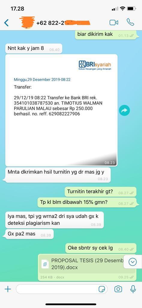 Jasa Konsultasi Parafrase Untuk Perbaikan Hasil Turnitin (TA, Skripsi & Tesis)