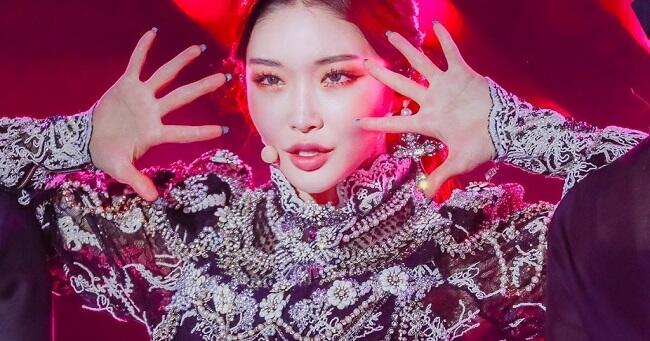 Menawan! Luar Biasa Detail, Ini Kostum Chungha di Acara SBS Gayo Daejun