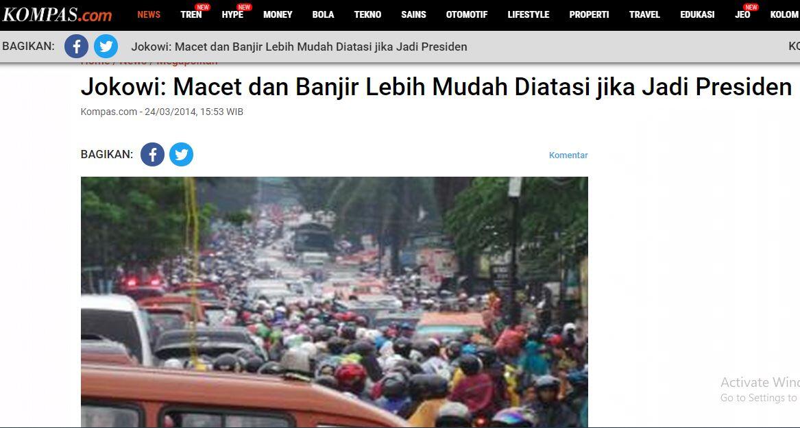 Banjir di Jakarta, Jokowi Sebut Bendungan Bogor Selesai 2020 