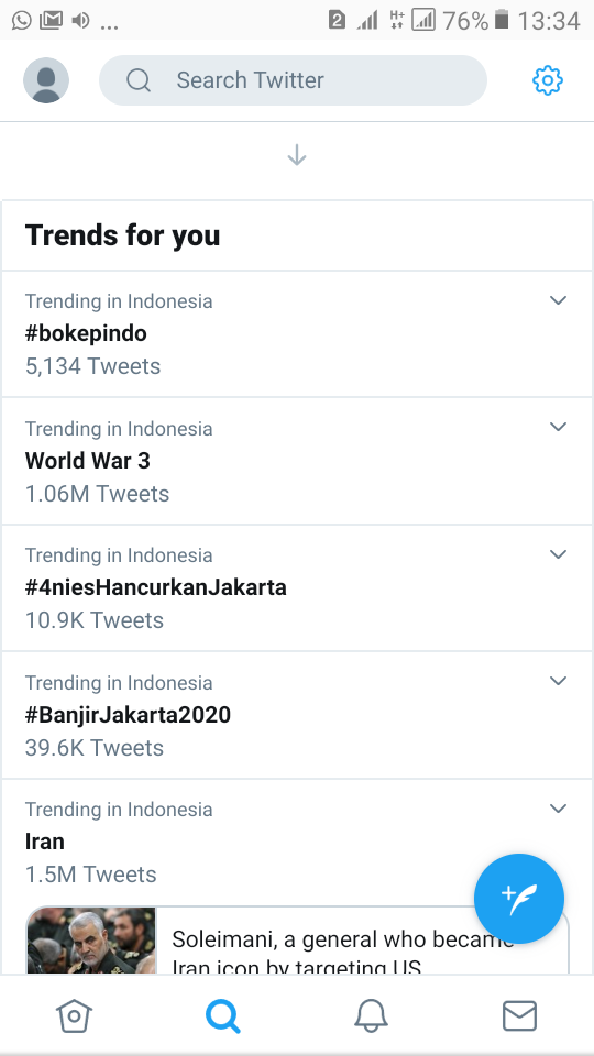 Viral Trending Topic Twitter Hari Ini, #bokepindo Top 1 Pencarian! Apa