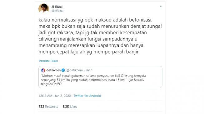 Ungkit Cuitan Lawas Aa Gym soal Banjir, Teddy PKPI Tulis Sindiran Pedas