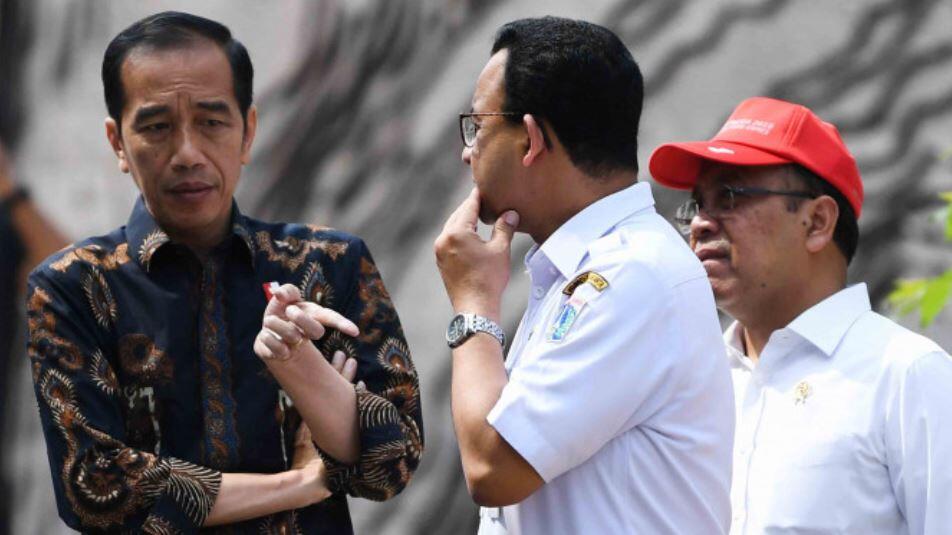 Fakta-fakta Anies 'Melawan' Jokowi dan Basuki Soal Banjir