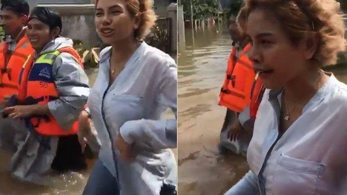 Kunjungi Korban Banjir Benarkah Nikita Mirzani Ga Pake Bra? 