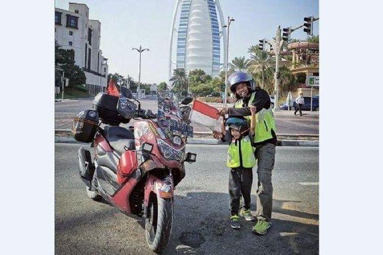 Lihat ini gan, ketangguhan Nmax! Bersepeda motor dari jambi ke Arab