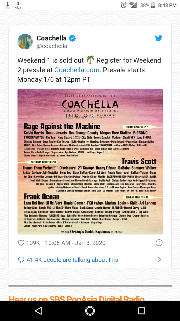 BIGBANG Akan Tampil Di Coachella 2020