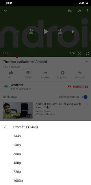 Bagaimana Cara Irit Kuota Saat Membuka Youtube di Android?