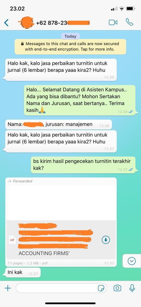 Jasa Konsultasi Parafrase Untuk Perbaikan Hasil Turnitin (TA, Skripsi & Tesis)