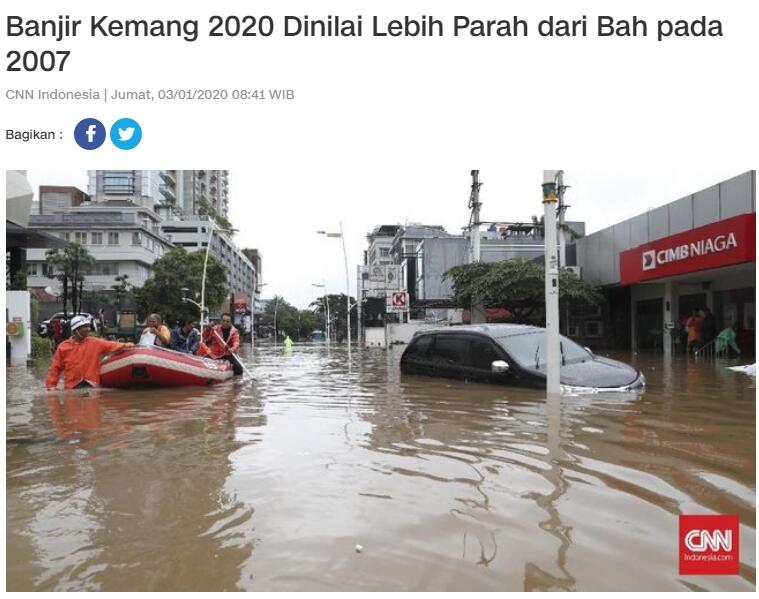 Mobil Ketua MPR Terendam, Anies Sebut Kemang Tak Banjir