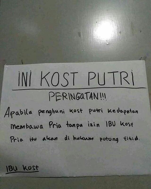 Siapa yang Membuat Peringatan dan Peraturan Ini? Ada yang Sadis, Lucu dan Nikmat! 